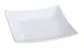 Yanco FU-1107 Fuji Plate, Square 7-1/2" x 7-1/2" Porcelain Bone White, Dishwasher Safe - Dozen 1 image