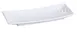 Yanco FU-2108 Sushi Plate, Rectangular 8" x 3-1/8" Porcelain, White, Dishwasher Safe - Dozen 1 image