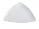 Yanco FU-412 Fuji Plate, 12" x 12" Triangular Coupe Porcelain, White, Microwave Safe - Dozen 1 image