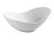 Yanco FU-510 Fuji Fortune Oval China Bowl, 10" 28 oz Bone White Porcelain, General Use - Dozen 1 image