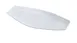 Yanco FU-807 Fuji Platter, 6" x 3" Porcelain Bone White Coupe Rim, Microwave Safe - Dozen 1 image