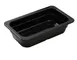 Yanco GN-512BK 1/3 GN Food Pan, 12-4/5"L x 6-15/96"W x 2-9/56"H, Black Melamine, Dishwasher Safe 1 image