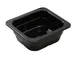 Yanco GN-706BK - 1/6 GN Food Pan, 6-15/16" L x 6-3/8" W x 2-9/16" H, Melamine Black, Dishwasher Safe 1 image