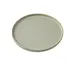Yanco GO-112 Golden Plate, 12" Dia x 1¼" H, Porcelain, Flat Edge, Gold Rim, Earthy Tone - Dozen 1 image