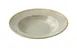 Yanco GO-408 Soup Plate 8" Dia x 1-5/8" H 8.5oz Porc Round Curved Edge Wide Gold Rim Safe - Dozen 1 image