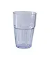 Yanco HA-010 - 10 Oz Clear SAN Plastic Double Rocks Barware, 3" Dia x 4-3/4" H - Dozen 1 image