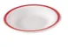 Yanco HS-5809 - 9" Melamine Pasta Bowl, 13 oz, White Red Band, Heavy, Dishwasher Safe - Dozen 1 image