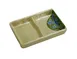 Yanco JP-4031 Melamine Sauce Dish, 5" x 3-1/2" 2-Compartment, 2-1/2 oz, Dishwasher Safe - Dozen 1 image