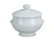 Yanco LB-12-LID - Round Porcelain Bouillon Lid, White, Dishwasher Oven Microwave Safe, Dozen 1 image