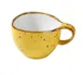 Yanco LY-001YL - Lyon 7 Oz Yellow Porcelain Cup, 4" Dia x 2-5/8" H, Handle, Non‑Stackable - Dozen 1 image