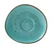 Yanco LY-002TQ - Turquoise Porcelain Freeform Saucer, 6‑1/2" x 3/4" Glazed Dishwasher Safe - Dozen 1 image