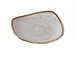 Yanco LY-106 Lyon Plate, 5-3/4" x 3/4" Freeform Porcelain, Brown Speckled Dishwasher Safe - Dozen 1 image