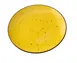 Yanco LY-1110YL - 10-1/4" x 1" Rnd Yellow Porcelain Plate with Curved Edge Coupe Rim Glazed - Dozen 1 image
