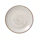 Yanco LY-1112 - 12-1/4" Dia x 1-1/4" H Coupe Rim Porcelain Plate Brown Dishwasher Safe - Dozen 1 image