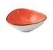 Yanco LY-404CR - Tri Sauce Bowl, 5 Oz, 4‑3/4"L x 4‑3/8"W x 1‑5/8"H, Porcelain, Coral - Dozen 1 image