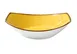 Yanco LY-409YL - 20 oz Yellow Oval Lyon Bowl, 9" Porcelain, Dishwasher Safe - Dozen 1 image
