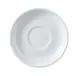 Yanco MA-2 Mayor Saucer 6" Round Porcelain White Narrow Rim Dishwasher Oven Microwave Safe - Dozen 1 image