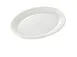 Yanco MD-210 Milando Oval Plate, 10½" x 7½" White Melamine, Dishwasher Safe - Dozen 1 image