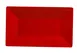 Yanco ME-216 Plastic Plate - 16" x 9-1/2" Rectangular Melamine, Red, Dishwasher Safe - Dozen 1 image