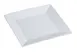 Yanco ML-109 Square Plate, 9" x 9" White Porcelain, Dishwasher, Oven & Microwave Safe - Dozen 1 image