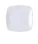 Yanco ML-2108 - White Porcelain Square Plate Rounded Corners, 8" x 8", Dishwasher Safe - Dozen 1 image