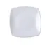 Yanco ML-2112 - Square Plate, 12" x 12" x 1-1/2" White Porcelain, Oven/Microwave Safe - Dozen 1 image