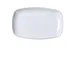 Yanco ML-2210 White Porcelain Rectangular Plate, 9-3/4" L x 6-1/4" W x 1" Dishwasher Safe - Dozen 1 image
