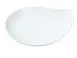 Yanco ML-806 - 5-3/4" White Porcelain Leaf‑Shape Plate, Dishwasher Oven Microwave Safe - Dozen 1 image