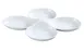 Yanco ML-824 Porcelain 4‑Compartment Bowl, 5 oz per Section, 13½" × 8¾", Dishwasher Safe - Dozen 1 image