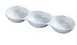 Yanco ML-833 Compartment Bowl, 3‑Compartment Porcelain, White, 13" x 4", 5 oz each - Dozen 1 image