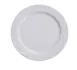 Yanco MM-21 - 12" Bone White Round Porcelain Plate, Embossed Rim, Dishwasher Safe - Dozen 1 image