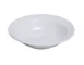 Yanco MM-32 - Miami Fruit Bowl, 4" Round Porcelain, Bone White, Embossed, 3.5 oz - Dozen 1 image