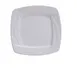 Yanco MM-8-SQ - Square Bone White Porcelain Plate, 8" x 8", Embossed Rim, Dishwasher Safe - Dozen 1 image