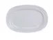 Yanco MM-94 Miami Platter 14" X 10" Bone-White Porcelain Embossed Rim Dishwasher Safe - Dozen 1 image