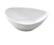 Yanco MO-211 Triangular Pasta Plate, 11" x 9" x 3", 34 oz White Matte Melamine - Dozen 1 image