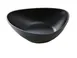 Yanco MO-211BK - 11" Triangular Pasta Plate, 34 Oz, Matte Black Melamine - Dozen 1 image