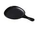 Yanco MO-810BK - Free‑Form Melamine Plate, 12" x 8" x 1", Black Matte with Handle - Dozen 1 image