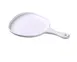 Yanco MO-811 Plate, 14"x10"x1-1/4", Free-Form White Matte Melamine Handle Dishwasher-Safe - Dozen 1 image