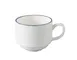 Yanco MR-001 - Coffee Cup, 8 oz (3 1/4" Dia x 2 5/8" H), White/Blue China, Dishwasher Safe - Dozen 1 image