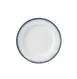 Yanco MR-107 Bread Plate- Round 7¼" Dia x ¾" H,White/Blue China, Dishwasher/Microwave Safe - Dozen 1 image