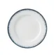 Yanco MR-110 - 10.25" Round China Dinner Plate, White and Blue, Dishwasher Safe - Dozen 1 image
