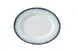 Yanco MR-213 - China Plate, 12 7/8" W x 10 1/8" D x 1 1/8" H, White/Blue, Dishwasher Safe - Dozen 1 image