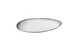 Yanco MR-311 - Oval China Plate 11 3/4" W x 7" D x 1 7/8" H White/Blue Dishwasher/MW Safe - Dozen 1 image