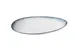 Yanco MR-313 - China Plate, 13 3/4" W x 8 1/4" D x 2 1/8" H, White/Blue, Dishwasher Safe - Dozen 1 image