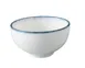 Yanco MR-504 Mars Rice Bowl, 10 oz, 4.5" Dia x 2.5" H China, White & Blue, Dishwasher Safe - Dozen 1 image