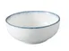 Yanco MR-506 - 22 oz Round Cereal Bowl, 6 1/4" x 2 1/2" H, White/Blue China - Dozen 1 image