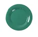 Yanco MS-007GR - 7-1/2" Round Green Melamine Plate, Wide Rim, Heavy‑Duty, Dishwasher Safe - Dozen 1 image