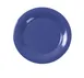 Yanco MS-009BU - 9" Round Wide Rim Melamine Plate, Blue, Heavy Duty, Dishwasher Safe, NSF, 1 Dozen 1 image