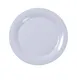 Yanco MS-012WT - 12" White Round Melamine Plate, Wide Rim, Extra Heavy Duty, NSF, 1 Dozen 1 image