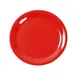 Yanco MS-106RD - 6-1/2" Round Melamine Plate, Orange Red, Narrow Rim, Heavy-Duty, NSF - Dozen 1 image
